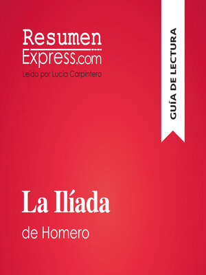 cover image of La Ilíada de Homero (Guía de lectura)